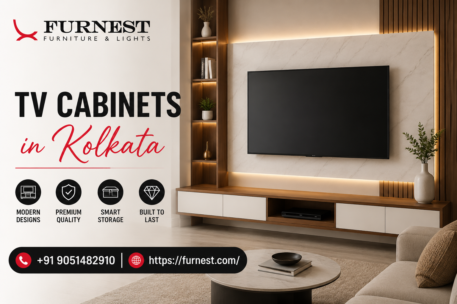 Perfect Designs: TV Cabinets in Kolkata for Modern Homes