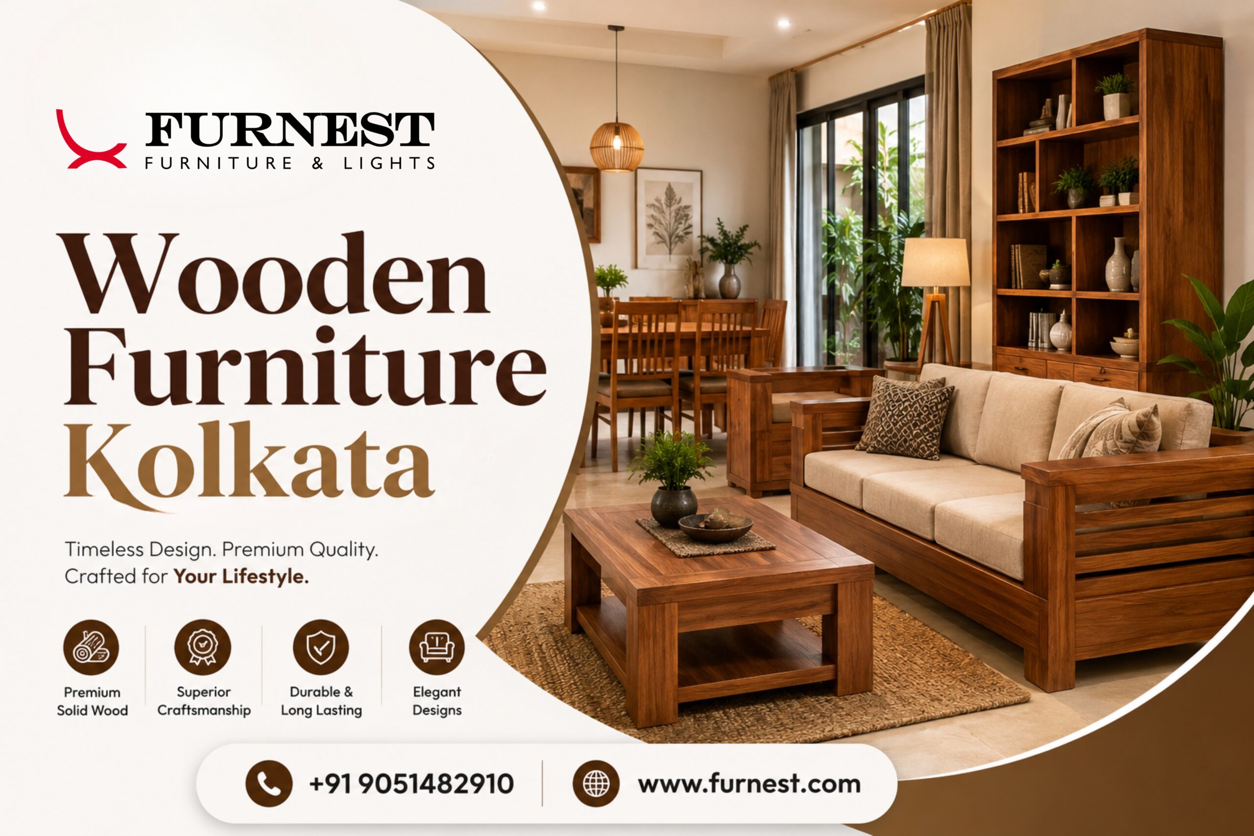 Trusted Wooden Furniture Showroom in Kolkata