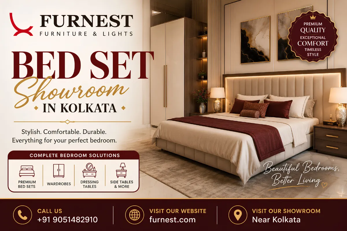 Furnest as a Premium Bedset Showroom in Kolkata